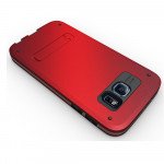 Wholesale Galaxy S6 Strong Armor Hybrid with Stand (Red)